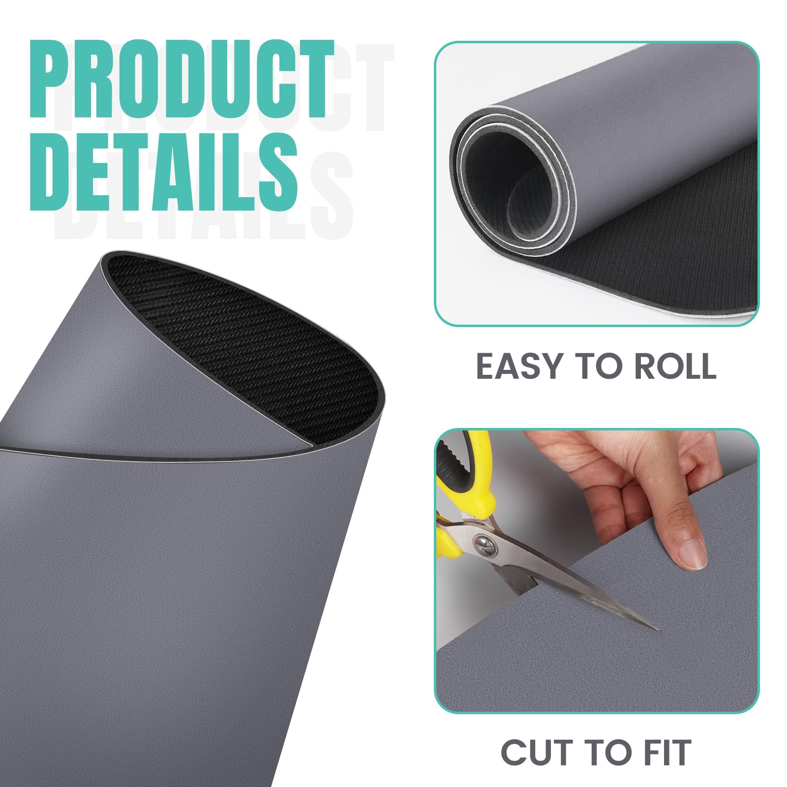 WISELIFE multiuse-drying-mat cut-to-fit for versatile kitchen spaces.