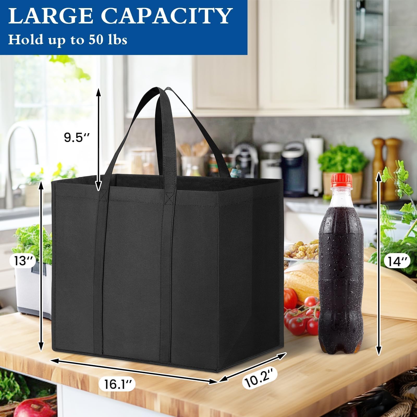WISELIFE rip-stop fabric bag for heavy loads and long-term durability