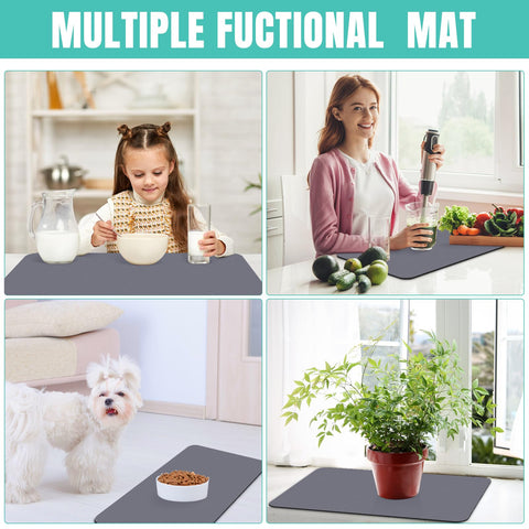 WISELIFE tear-resistant-dish-mat withstands daily kitchen wear.
