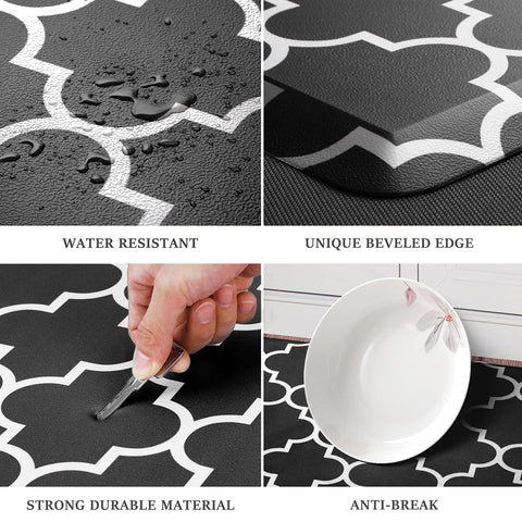 WISELIFE wide mat provides ample standing area for laundry or meal prep.