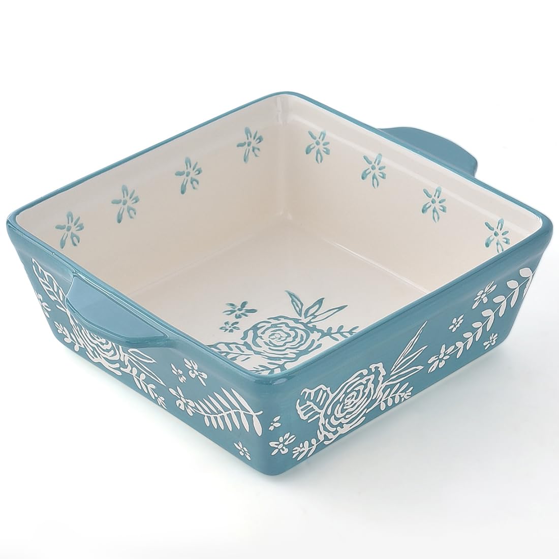 Wisenvoy 8x8 porcelain baking dish ready for oven use and even heating