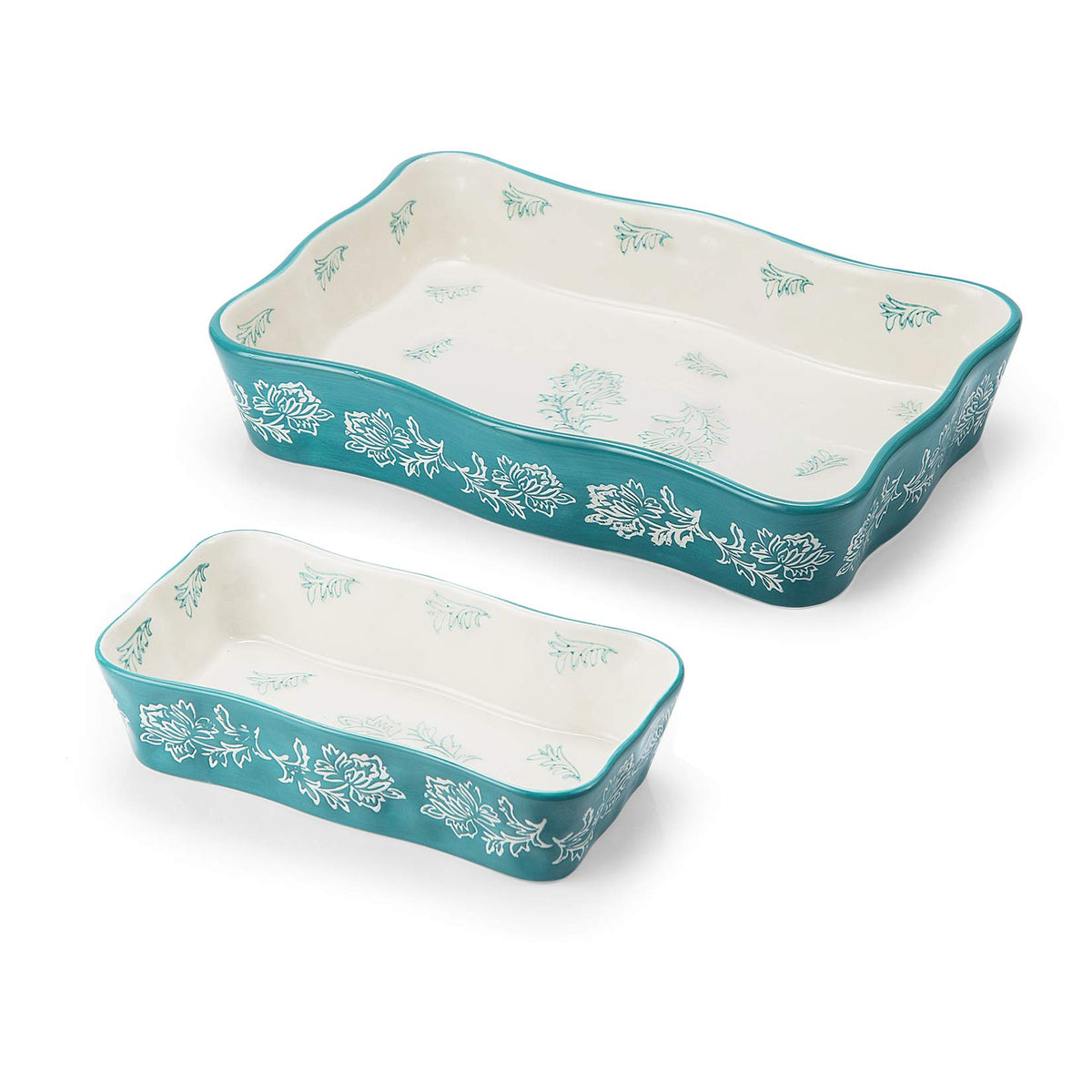 Wisenvoy baking dish ceramic rectangle for even heat distribution.