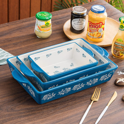 Wisenvoy baking dish with smooth glaze for easy cleaning after meals.