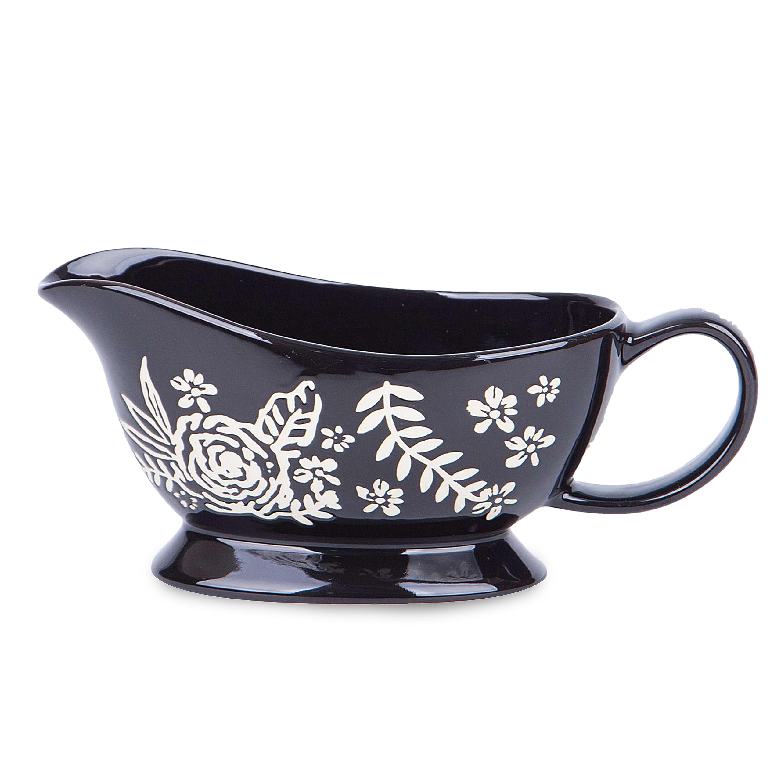 Wisenvoy gravy boat with glossy porcelain for smooth pouring.