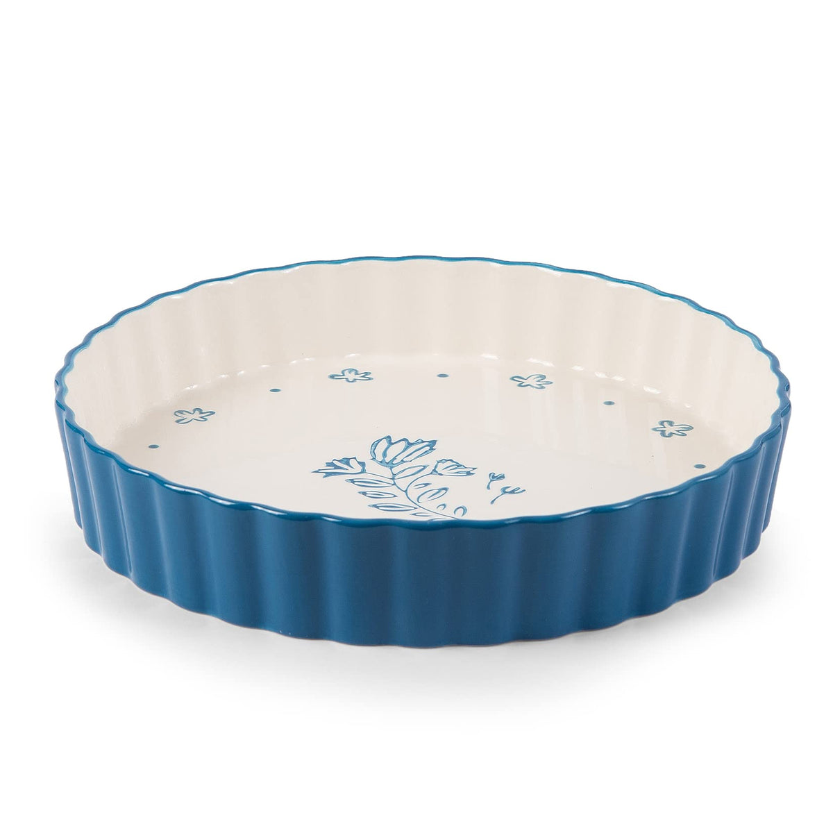 Wisenvoy pie pan 9inch deep dish shows sturdy walls for heavy fillings.
