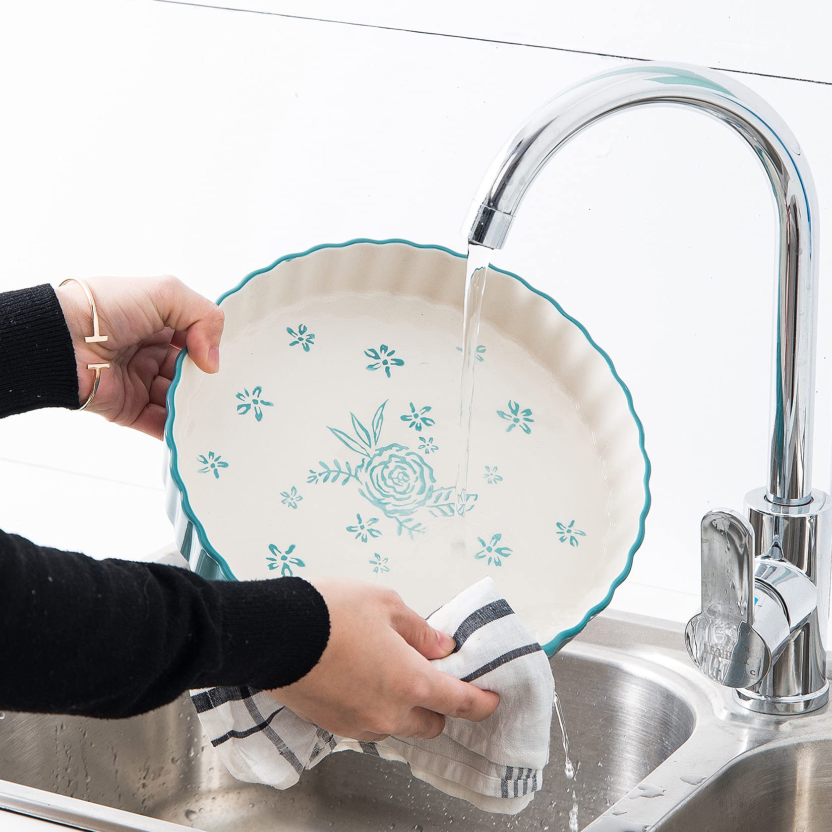 Wisenvoy pie pan multifunctional dish supports baking serving and storing