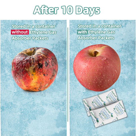 Wisesorb fridge-friendly packets slow ripening for meal planning.