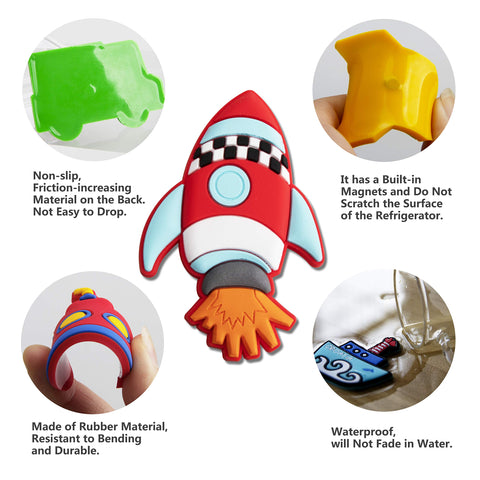 WISESTAR airliner magnet on fridge boosts naming practice and classroom engagement.