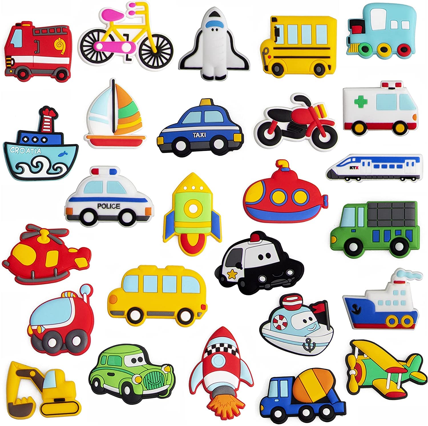 WISESTAR aircraft jet magnet on fridge for imaginative play and aviation vocabulary.