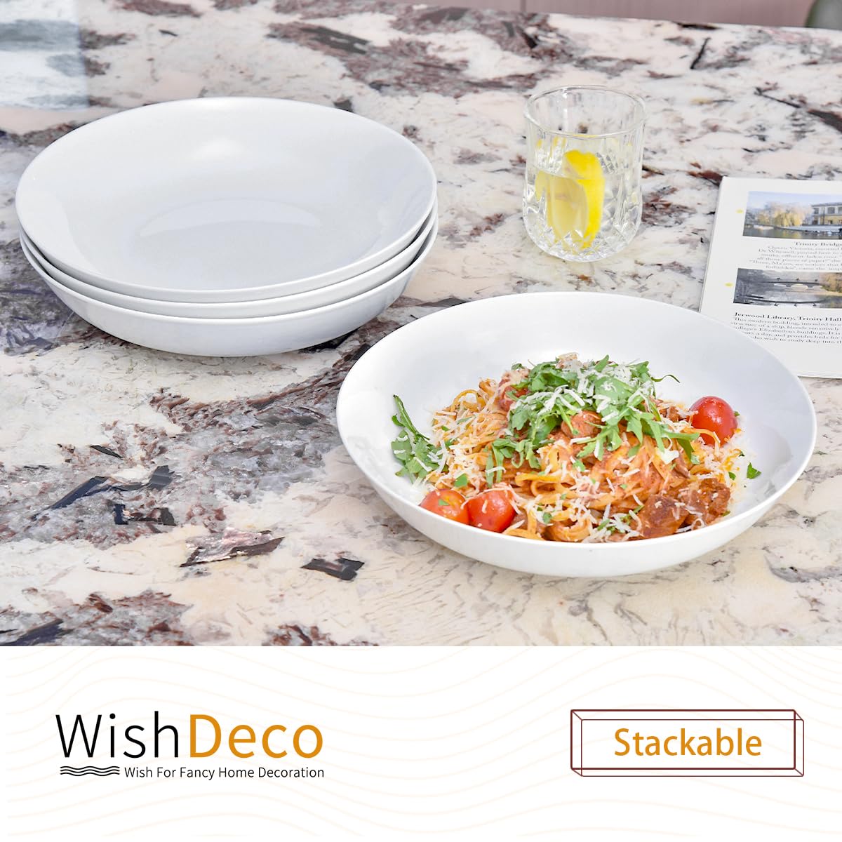 WishDeco gift-ready pasta bowls ideal for holidays and housewarmings
