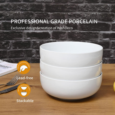 WishDeco large bowls are microwave and dishwasher safe for easy reheats.