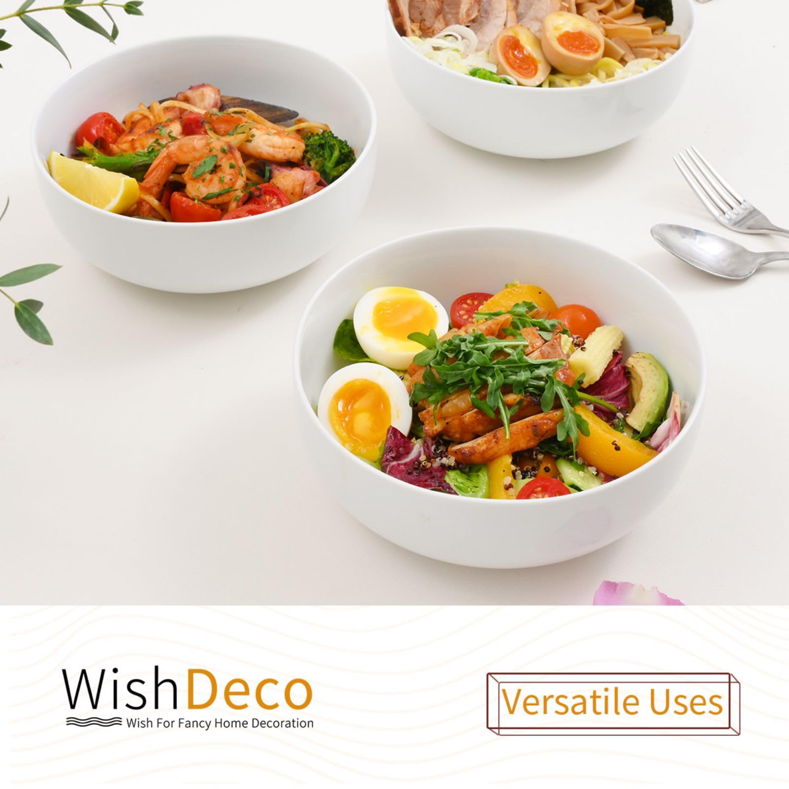 WishDeco bowls add elegant table presence for casual or formal dining.