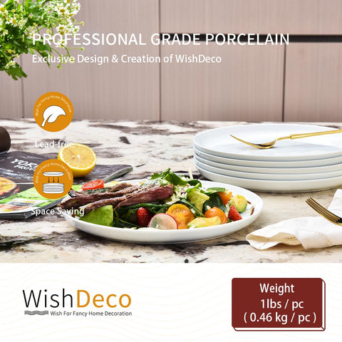 WishDeco microwave safe plates heat leftovers evenly for quick meals