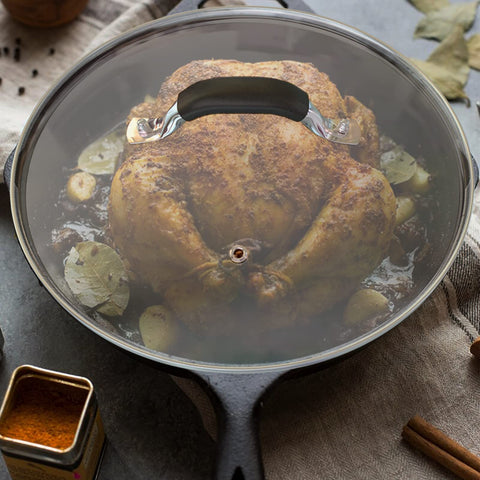 WishDirect lightweight 8-inch lid for easy handling during cooking