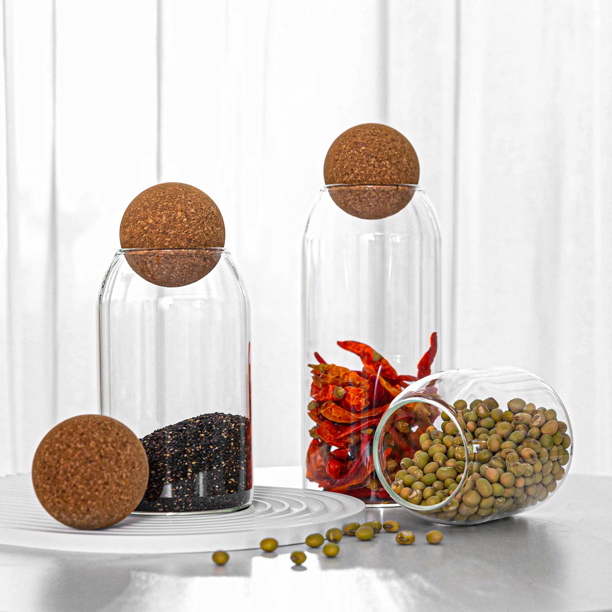 Wisifayardin 1000ml jar suitable for bulk staples and spices