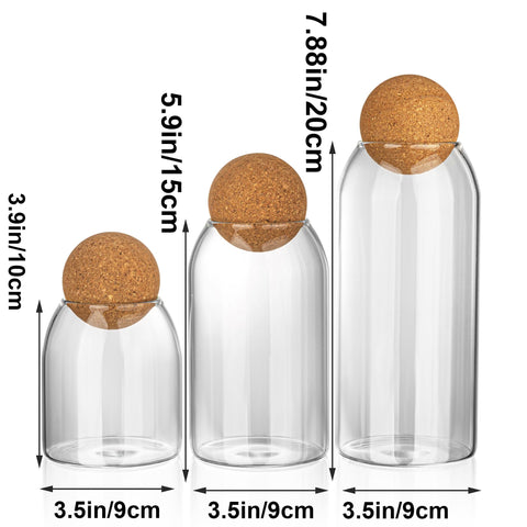 Wisifayardin 800ml jar clear glass for easy content visibility