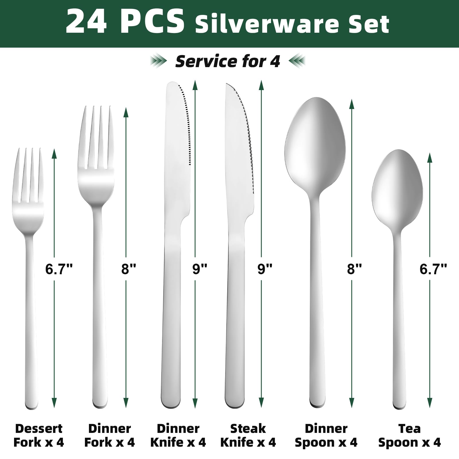 WISKEMA steak knives with precise blades for effortless slicing.