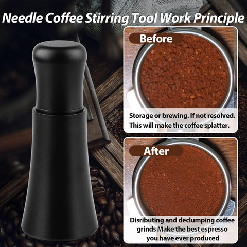 WISSXOER WDT Tool promotes even extraction and reduces channeling during espresso