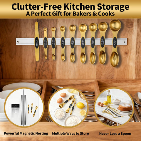 Wisvenio gold engraved markings—permanent accuracy for cups and spoons