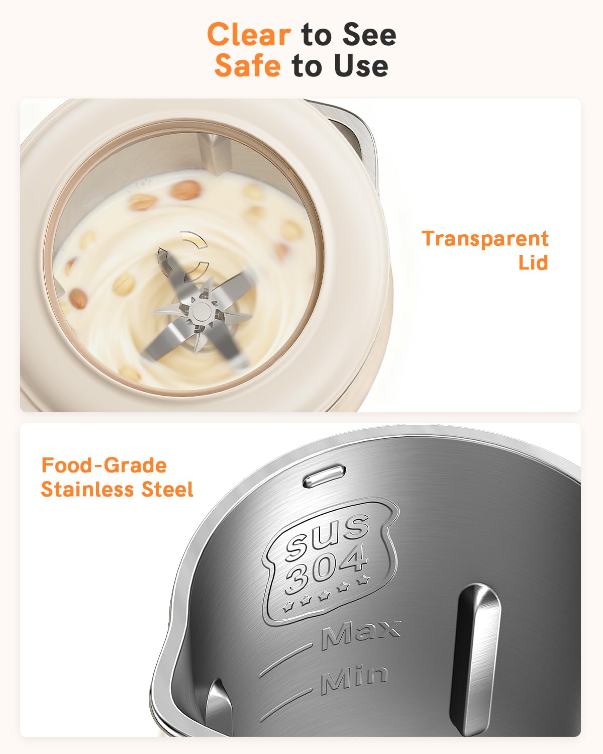 WitLion 50oz Nut Milk Maker self-clean mode simplifies maintenance