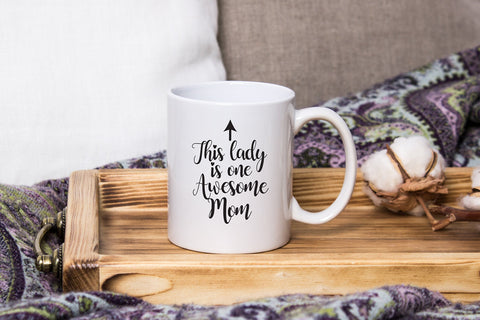 Wittsy One Awesome Mom mug dishwasher safe for easy cleaning.