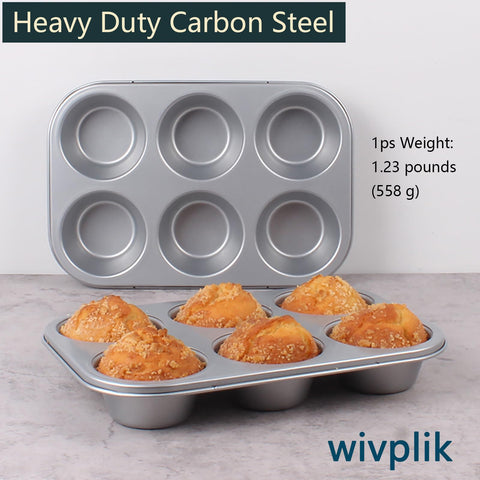 Wivplik large cup capacity enables bigger muffins.