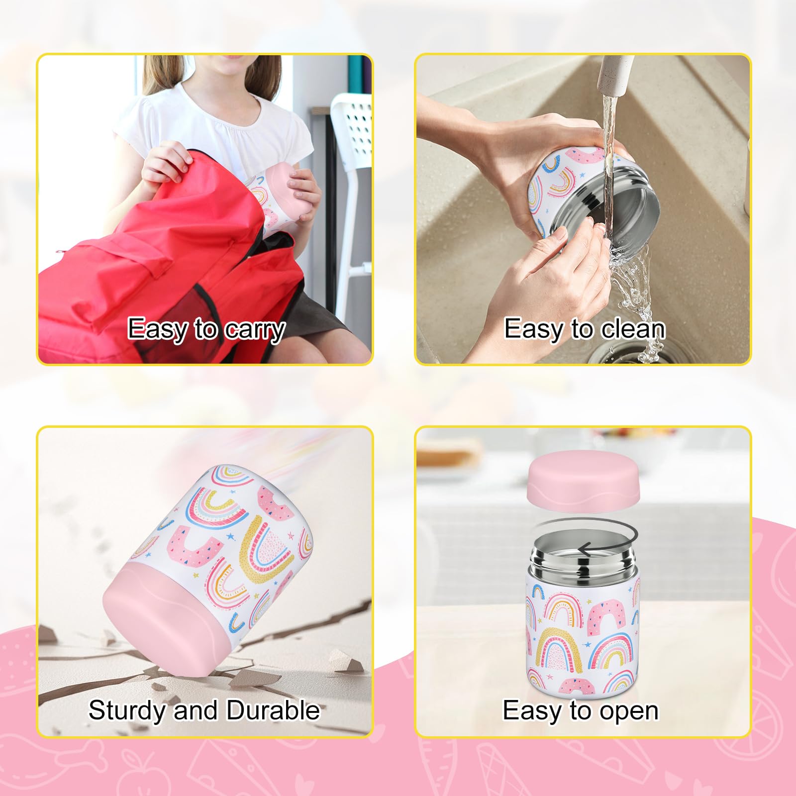 Wiwens jar in bag ready for school, travel, and outings