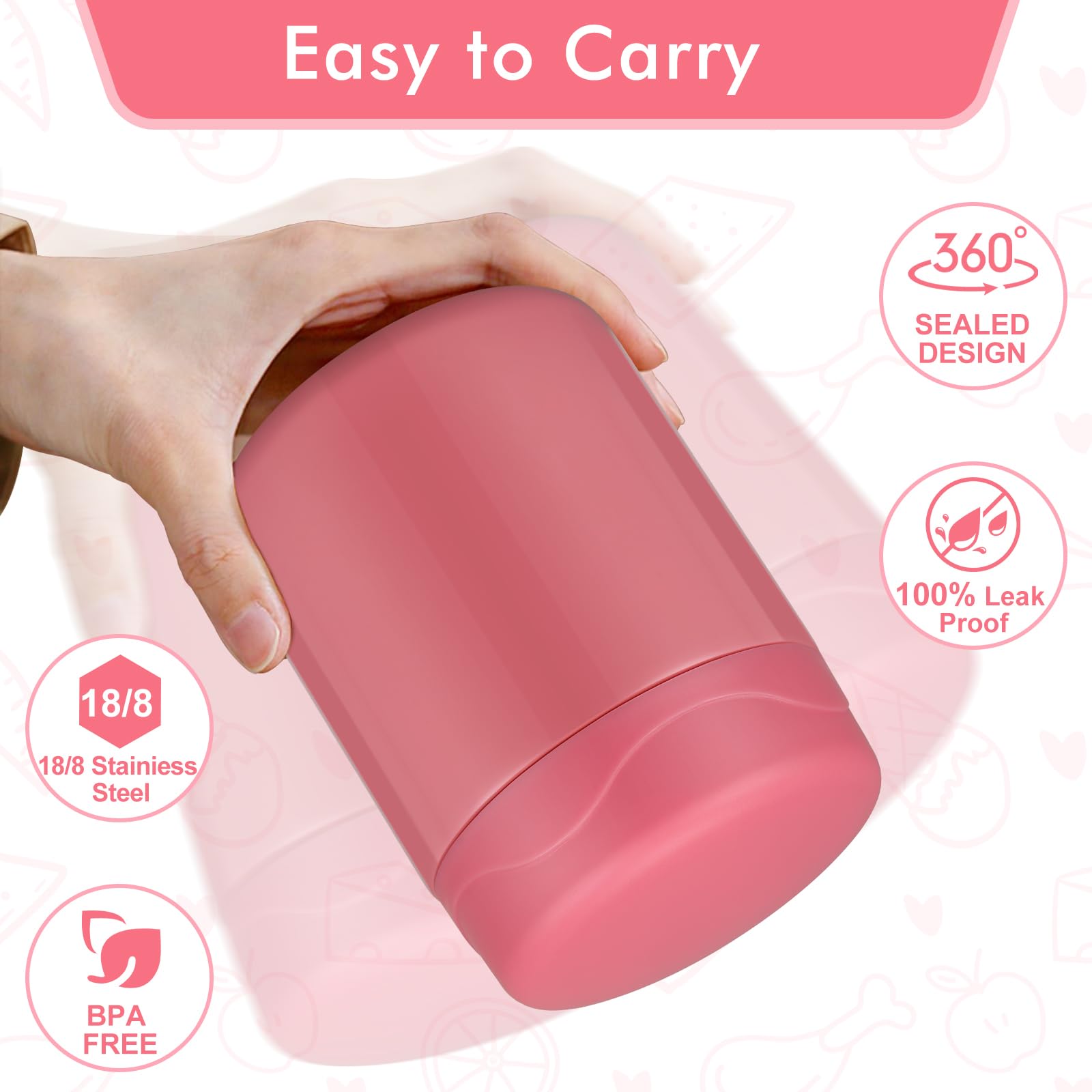 wiwens 18/8 stainless steel body resists daily wear