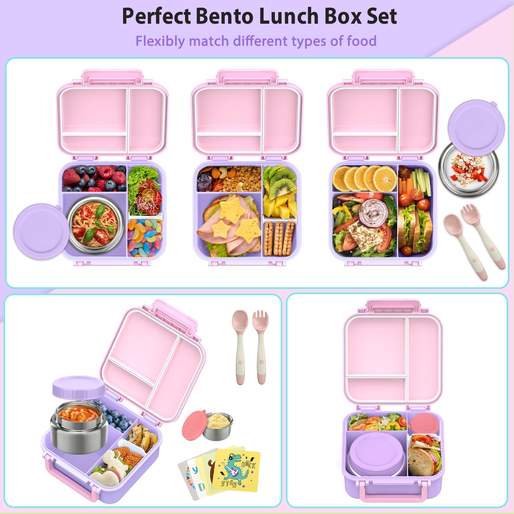 Wiwens durable design and smooth forks simplify lunch time.