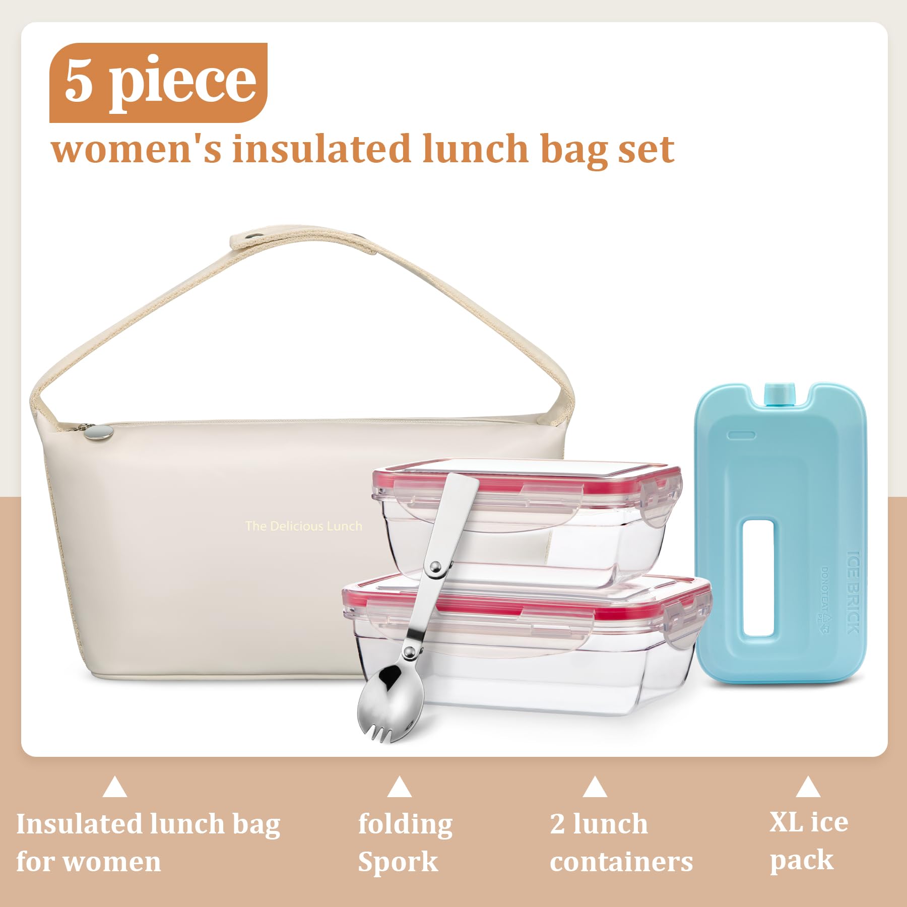 Wiwens two-pack lunch box containers stack neatly for organized meals.