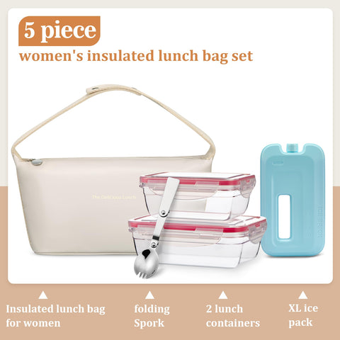Wiwens two-pack lunch box containers stack neatly for organized meals.