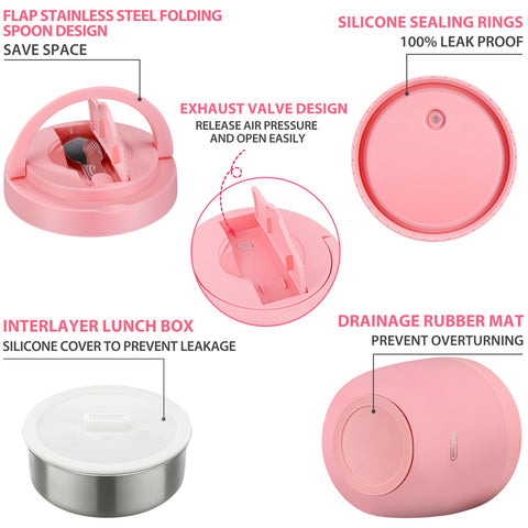 wiwens Thermo Food Jar pink2 hidden spoon folds discreetly for convenient eating on the move