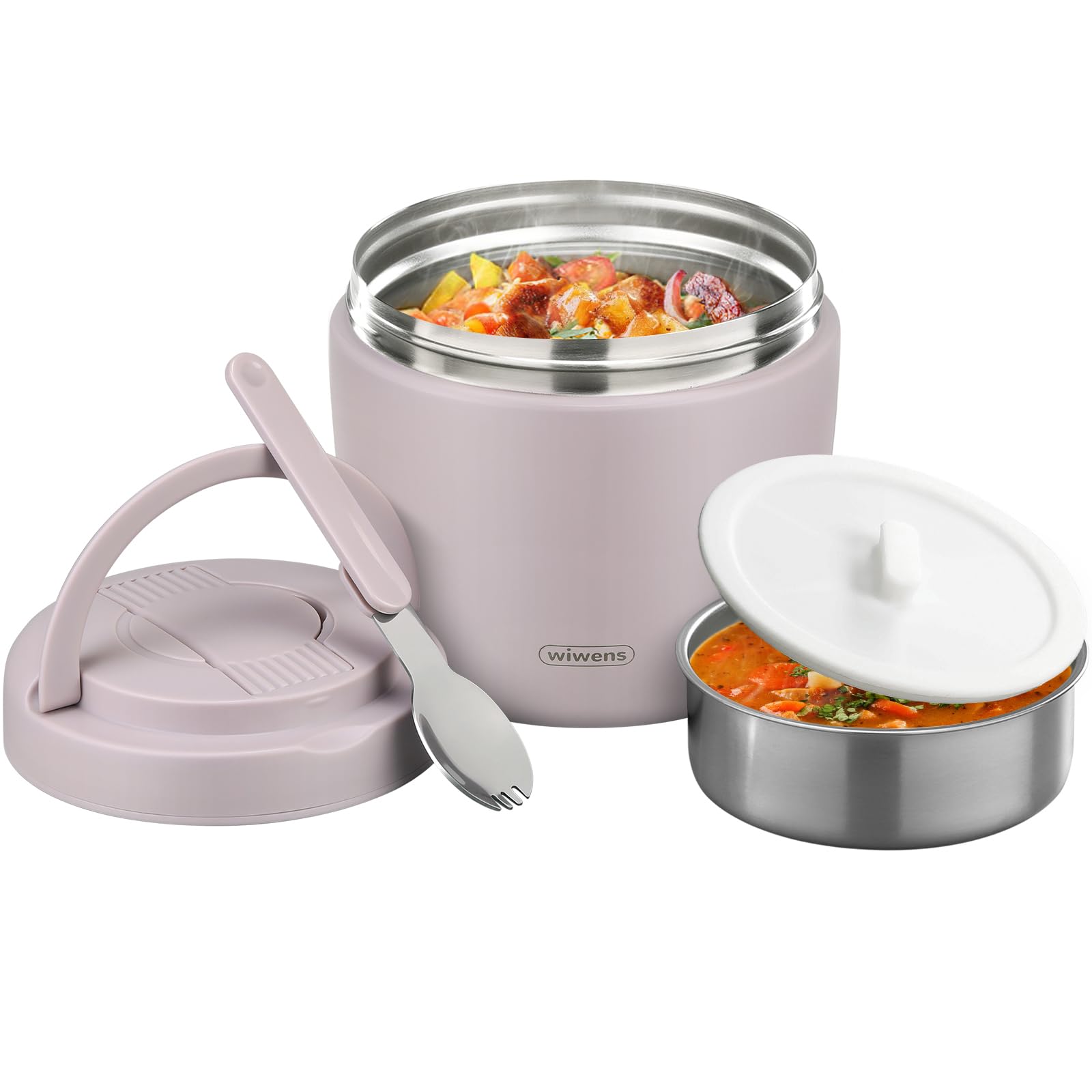 Wiwens Thermo Food Jar wide mouth ideal for easy filling and hot soup on the go