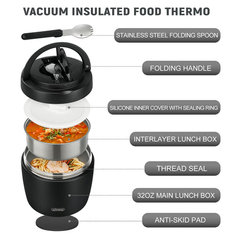 wiwens Thermo Food Jar wide mouth for easy filling and cleaning