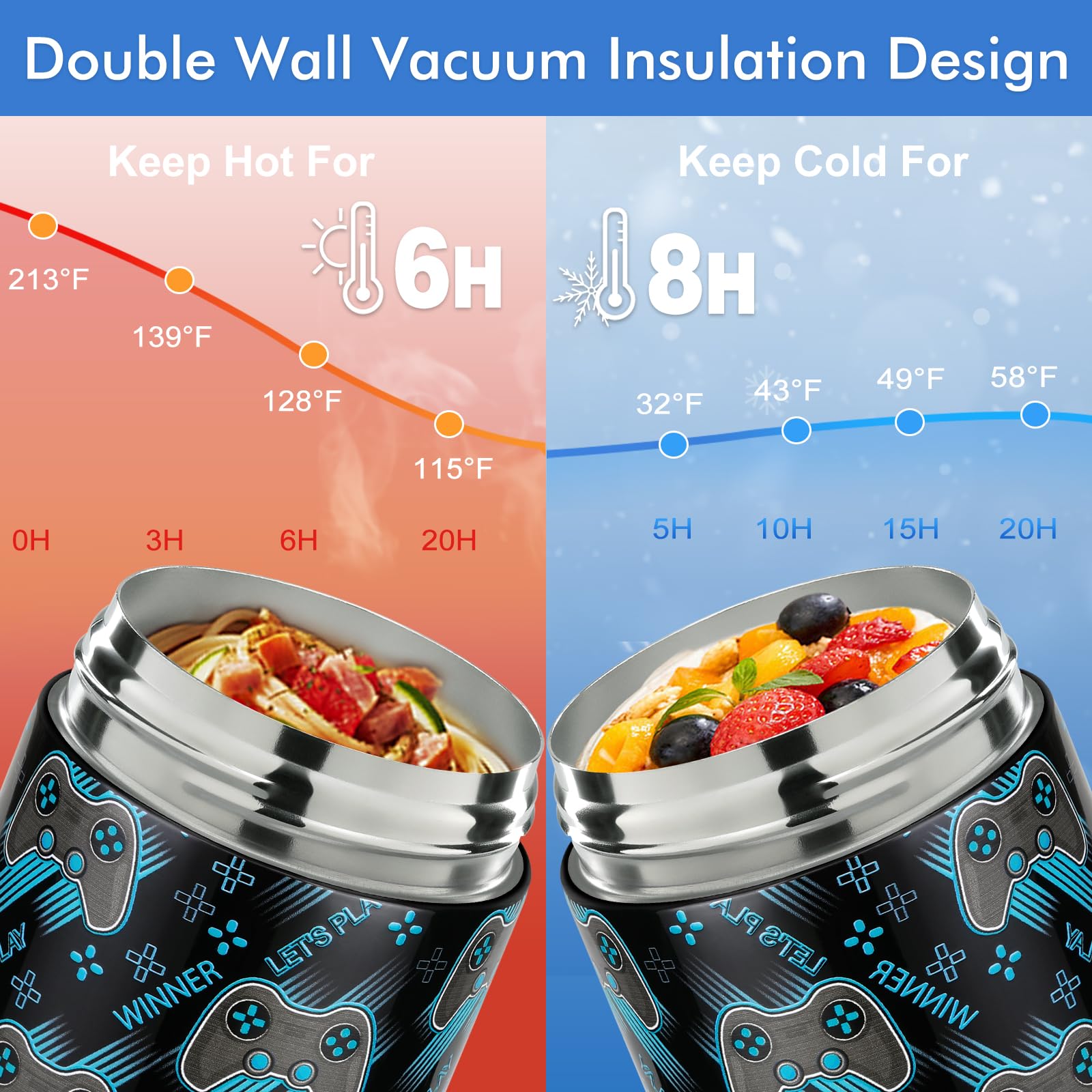 Wiwens wide-mouth design makes filling and cleaning quick