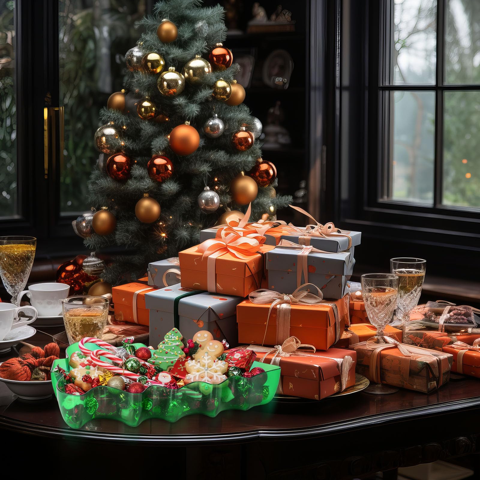 Wiwiqing in use demonstrates stackable trays for holiday gatherings