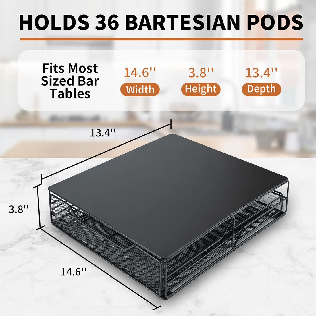 Stable EVA-footed base prevents slipping on countertops