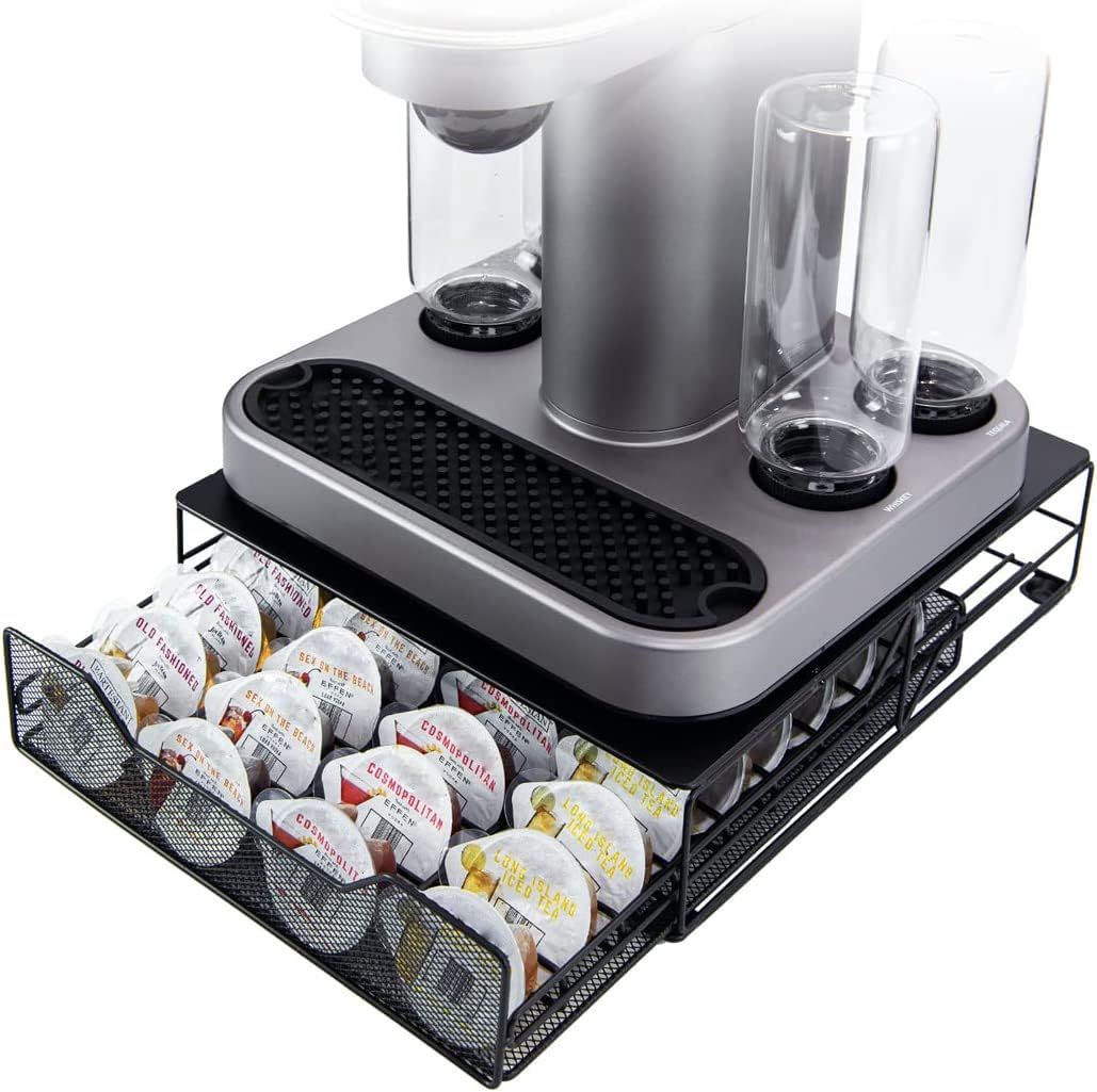 WIWIWISAM metal pod holder for Bartesian with 36-pod capacity, ideal for party prep
