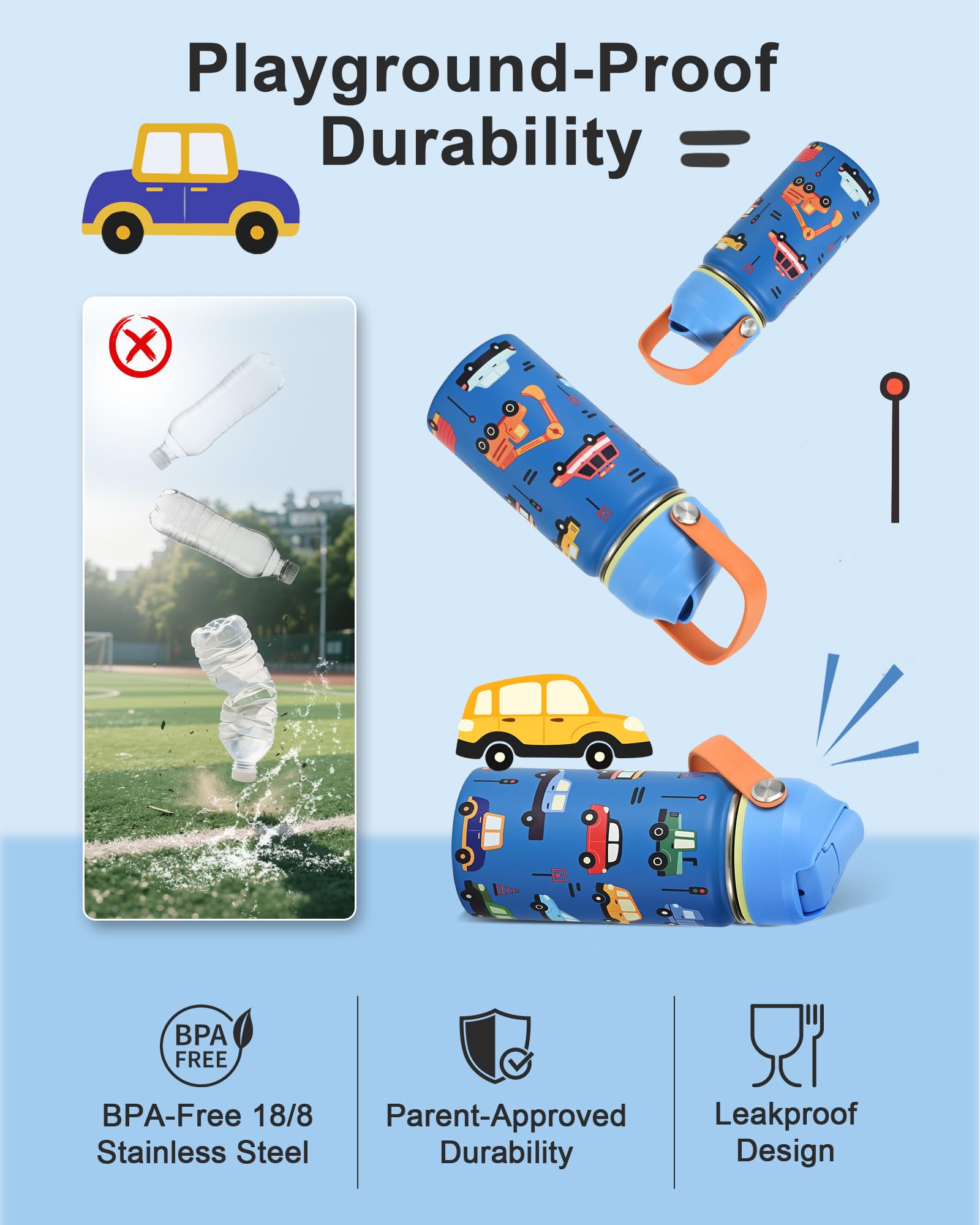 WixByti leak-proof cap and ergonomic handle suits little hands during school days