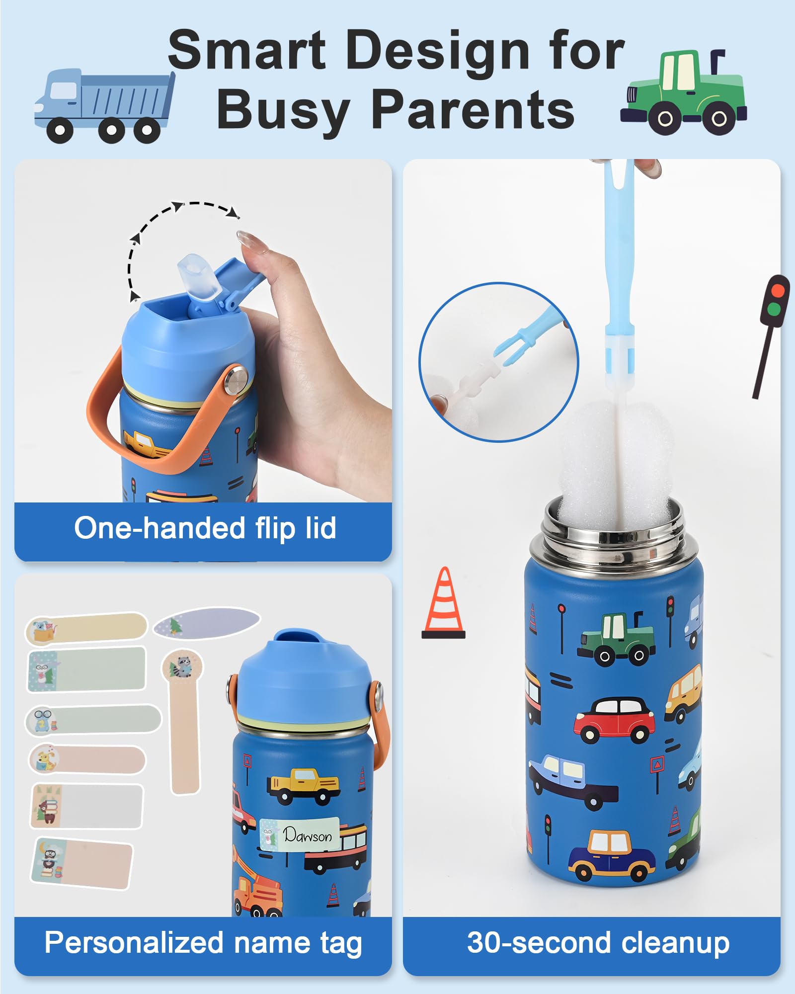 WixByti one-hand flip cap for easy sipping during play