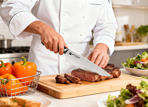 WIZEKA Crown Series 3.5-inch paring knife for detailed peeling and trimming