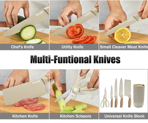 Wiztoynia 10-inch chef's knife with ergonomic handle for comfortable use