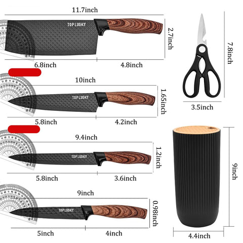 Wiztoynia 8-inch cleaver meat knife handles chunky cuts with ease.