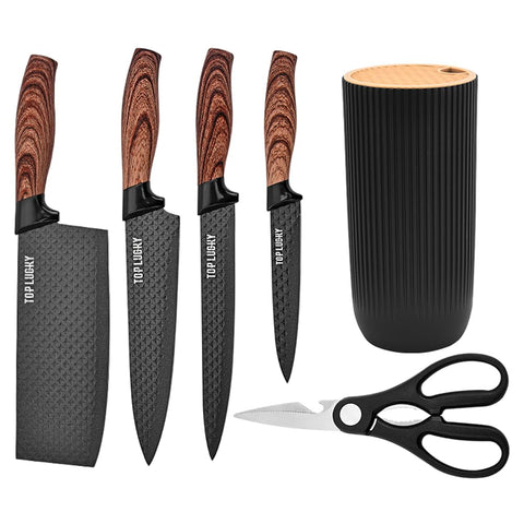 Wiztoynia 9-3inch universal knife block keeps knives organized and accessible.