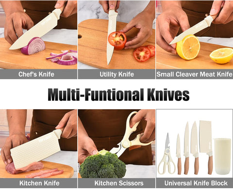 Wiztoynia ergonomic handles offer balanced, comfortable kitchen grip.