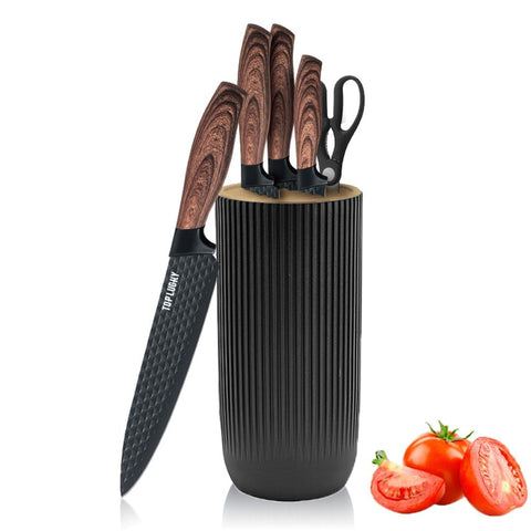 Wiztoynia knife-set-6piece-whole-block shows compact storage and balanced handling.