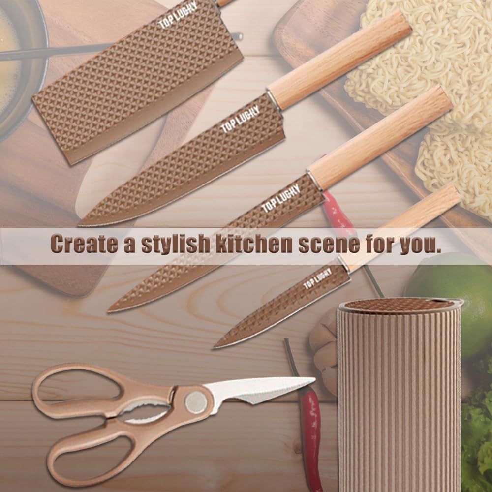 Wiztoynia coffee non-stick blade resists sticking for quick, clean slicing