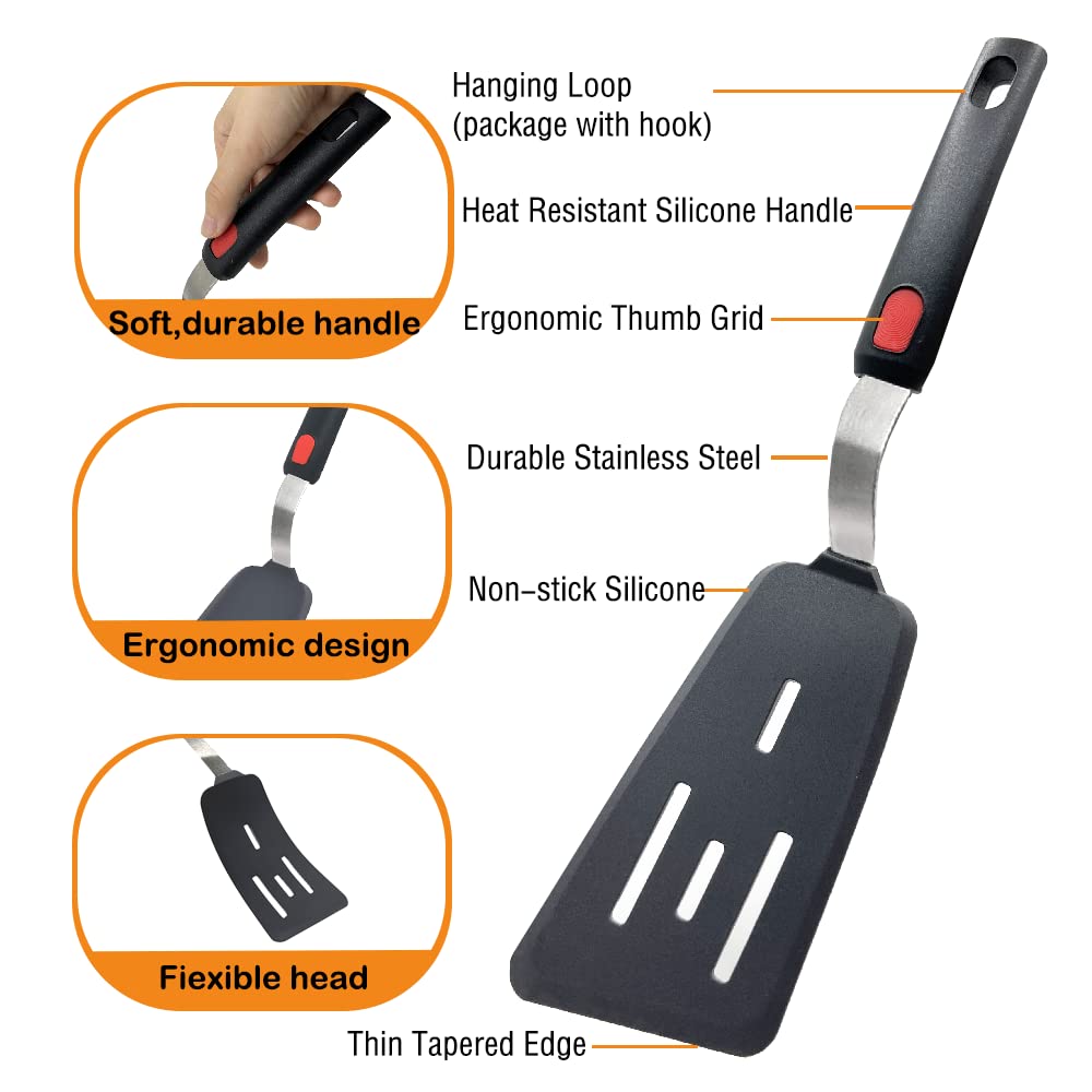 Wiztoynia large pancake spatula for even flips