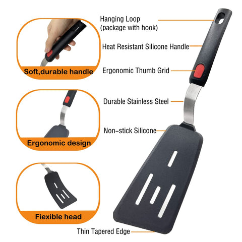 Wiztoynia large pancake spatula for even flips