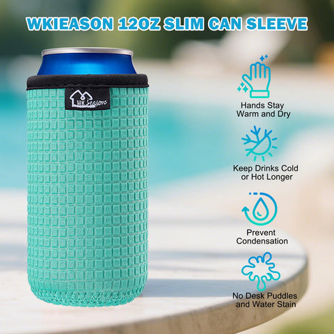 WK IEASON dark blue 12oz sleeve provides snug fit and spill protection